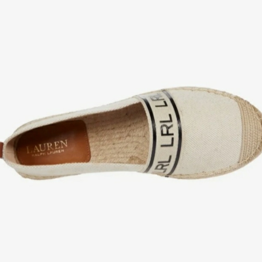 Lauren Ralph Lauren Cream Espadrilles Classic Design - Picture 8 of 8